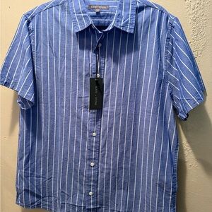 Slate & Stone Blue Striped Men's Shirt